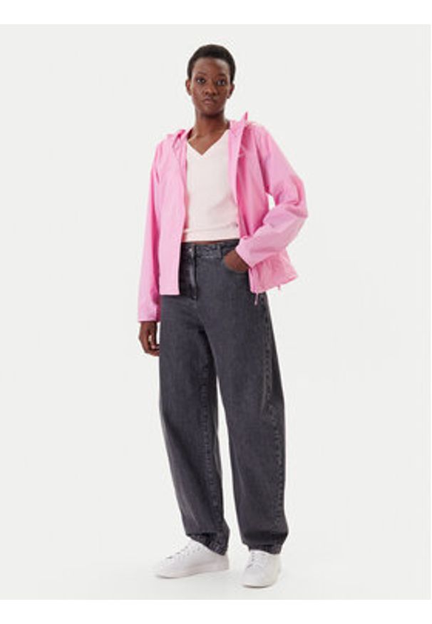 Tommy Jeans Wiatrówka DW0DW21188 Różowy Regular Fit. Kolor: różowy. Materiał: syntetyk