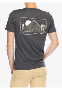 columbia - Koszulka z nadrukiem męska Columbia Kwick Hike Back Graphic S/S Tee. Kolor: szary. Wzór: nadruk