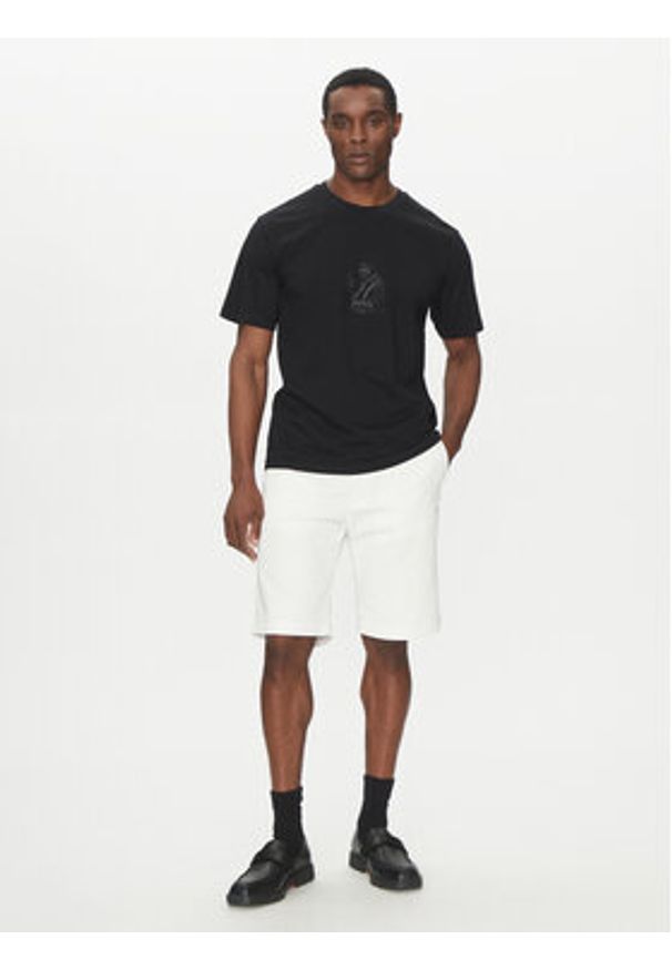 Hugo - HUGO T-Shirt 50538246 Czarny Regular Fit. Kolor: czarny. Materiał: bawełna