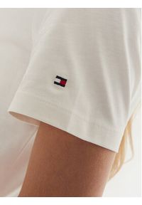 TOMMY HILFIGER - Tommy Hilfiger T-Shirt Script Graphic WW0WW43502 Écru Regular Fit. Materiał: bawełna