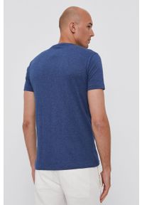 Polo Ralph Lauren T-shirt 710680785007 męski gładki. Okazja: na co dzień. Typ kołnierza: polo. Kolor: niebieski. Materiał: dzianina. Wzór: gładki. Styl: casual #4