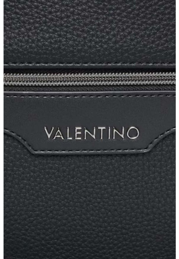 Valentino by Mario Valentino - VALENTINO Czarny plecak Efeo Backpack. Kolor: czarny. Materiał: skóra ekologiczna. Styl: elegancki