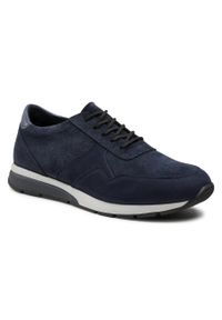 Sneakersy Ryłko IPTJ03 M893/Granatowy/Biały 4YC. Kolor: niebieski. Materiał: welur, skóra #1