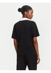 Karl Lagerfeld - KARL LAGERFELD Polo A3W17113 Czarny Regular Fit. Typ kołnierza: polo. Kolor: czarny. Materiał: bawełna #3