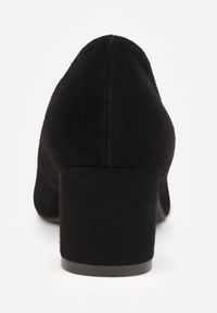 Renee - Czarne Czółenka VICES ze Skóry Naturalnej na Słupku Avanah. Kolor: czarny. Materiał: skóra. Obcas: na słupku. Styl: elegancki #8