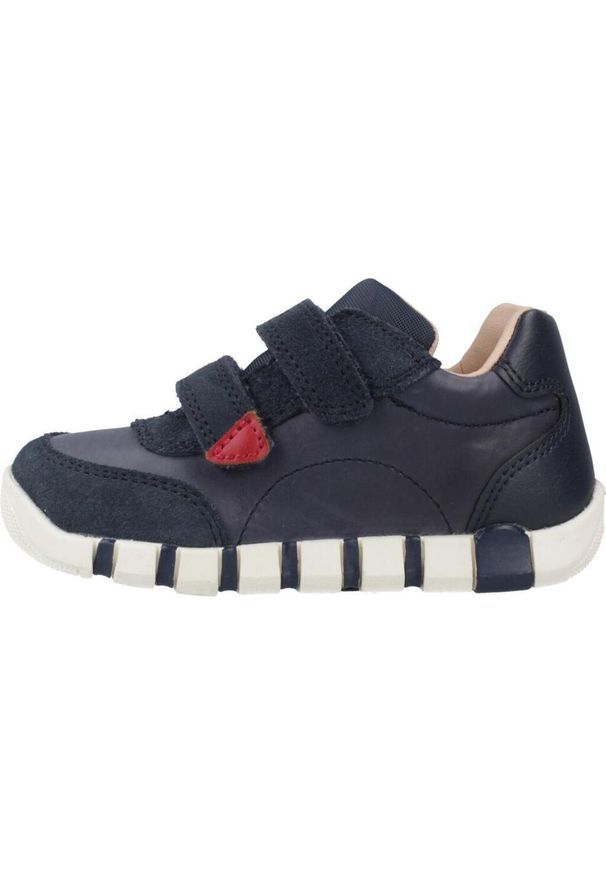 Geox - Buty GEOX B IUPIDOO BOY Niebieski. Kolor: niebieski. Materiał: skóra. Sport: turystyka piesza