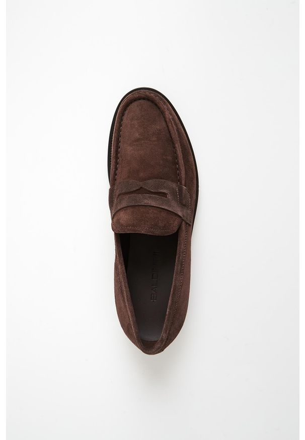 Baldinini - Mokasyny męskie zamszowe BALDININI. Materiał: zamsz