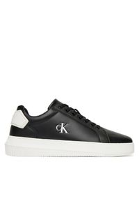Calvin Klein Jeans Sneakersy Chunky Cupsole Ru Patch Lth YM0YM01296 Czarny. Kolor: czarny. Materiał: skóra