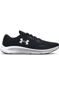 Kobieta Bieganie Buty Oddychające Under Armour Charged Pursuit 3. Kolor: czarny. Sport: bieganie