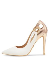 DeeZee Szpilki KL-92831-619 Biały. Kolor: biały. Materiał: skóra. Obcas: na szpilce #6