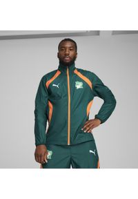 Puma - Męska kurtka przedmeczowa Wybrzeże Kości Słoniowej 2025 PUMA. Kolor: pomarańczowy, żółty, wielokolorowy, zielony. Wzór: nadruk. Sport: piłka nożna #2