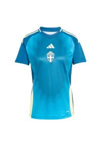 Adidas - Koszulka Sweden 25 (Women's Team) Away. Kolor: niebieski. Materiał: materiał