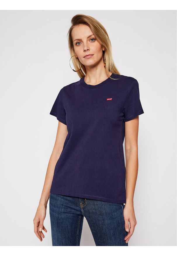 T-Shirt Levi's®. Kolor: niebieski. Materiał: bawełna