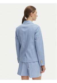 TOMMY HILFIGER - Tommy Hilfiger Marynarka WW0WW47179 Niebieski Slim Fit. Kolor: niebieski. Materiał: bawełna #3