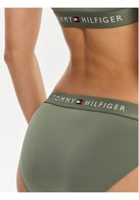 TOMMY HILFIGER - Tommy Hilfiger Dół od bikini UW0UW04120 Zielony. Kolor: zielony. Materiał: syntetyk #4