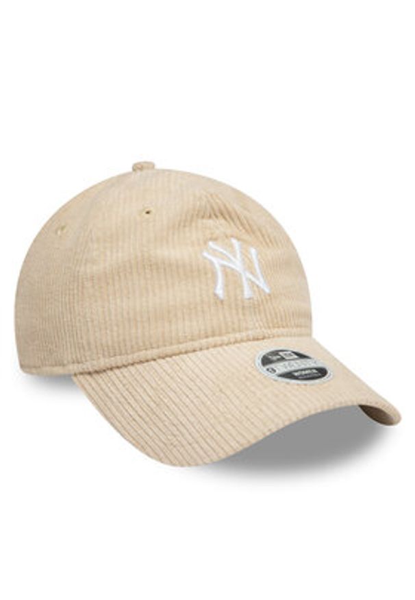 New Era Czapka z daszkiem New York Yankees Cord 9Twenty 60595358 Beżowy. Kolor: beżowy. Materiał: bawełna, materiał