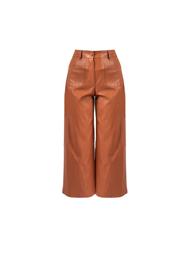 Pinko Spodnie "Campo" | 1G1699 Y6W7 | Kobieta | Brązowy. Stan: podwyższony. Kolor: brązowy. Materiał: tkanina
