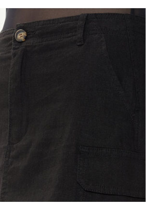 only - ONLY Spódnica mini Malfy-Caro 15310982 Czarny Regular Fit. Kolor: czarny. Materiał: wiskoza, len