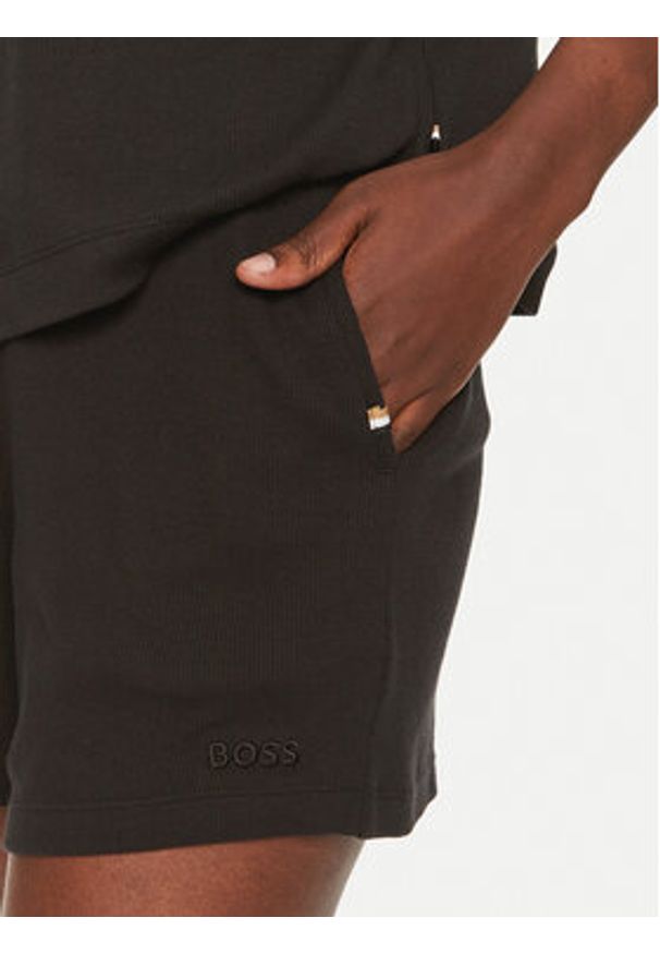 BOSS - Boss Piżama Betty 50520249 Czarny Relaxed Fit. Kolor: czarny. Materiał: bawełna