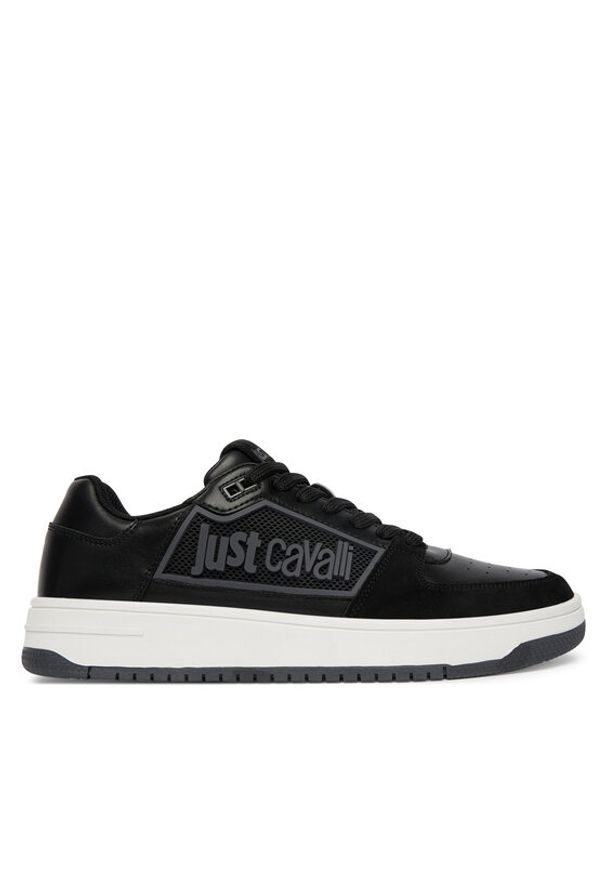 Just Cavalli Sneakersy 80QA3SM1 ZPC09 Czarny. Kolor: czarny. Materiał: skóra