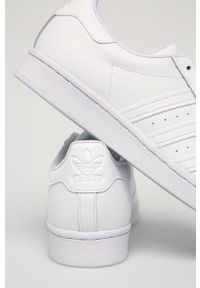 adidas Originals - Buty skórzane Superstar. Nosek buta: okrągły. Zapięcie: sznurówki. Kolor: biały. Materiał: skóra. Model: Adidas Superstar