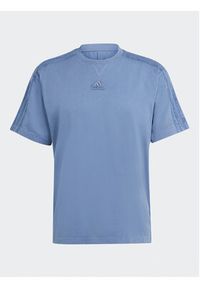 Adidas - adidas T-Shirt ALL SZN 3-Stripes IR5199 Niebieski Regular Fit. Kolor: niebieski. Materiał: bawełna #6