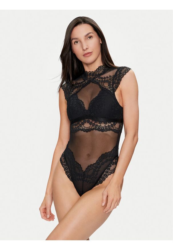 Hunkemöller Body Daisy 205943 Czarny. Kolor: czarny. Materiał: syntetyk