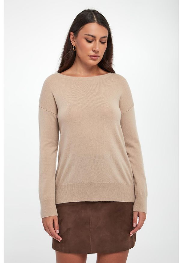 Sweter damski wełniany z kaszmirem Nebula MM. Materiał: wełna, kaszmir