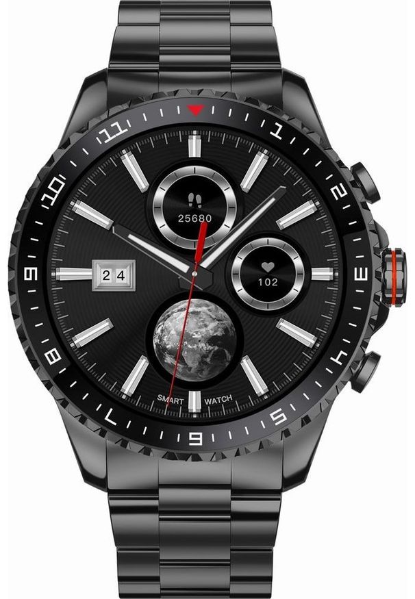 Gravity - Zegarek męski SMARTWATCH GRAVITY GT16-2 BLACK/BLACK. Rodzaj zegarka: smartwatch