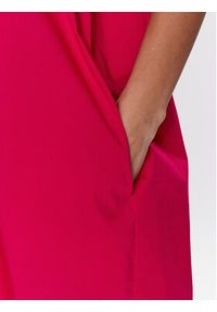 Liviana Conti Sukienka codzienna L3SK25 Różowy Relaxed Fit. Okazja: na co dzień. Kolor: różowy. Materiał: bawełna. Typ sukienki: proste. Styl: casual #3