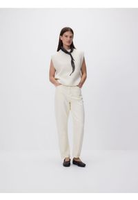 Reserved - Jeansy mom fit - kremowy. Kolor: kremowy #1