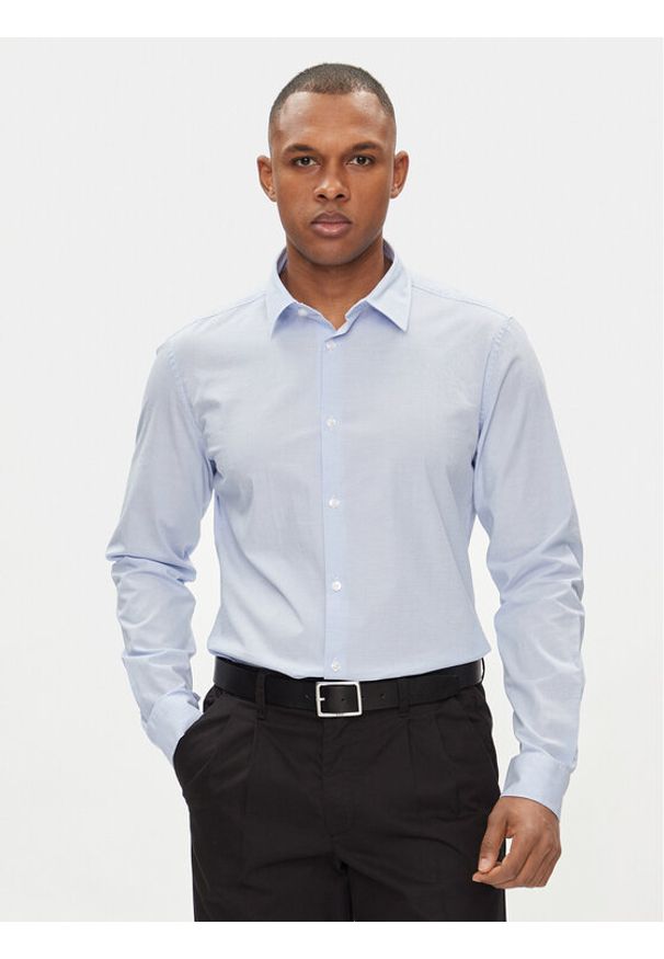 s.Oliver Koszula 2132556 Błękitny Slim Fit. Kolor: niebieski