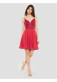 Swing Sukienka koktajlowa 5AE19300 Czerwony Slim Fit. Kolor: czerwony. Materiał: syntetyk. Styl: wizytowy #1