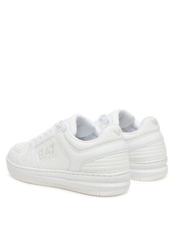 EA7 Emporio Armani Sneakersy 7X000345 AF11988 MZ038 Biały. Kolor: biały. Materiał: skóra