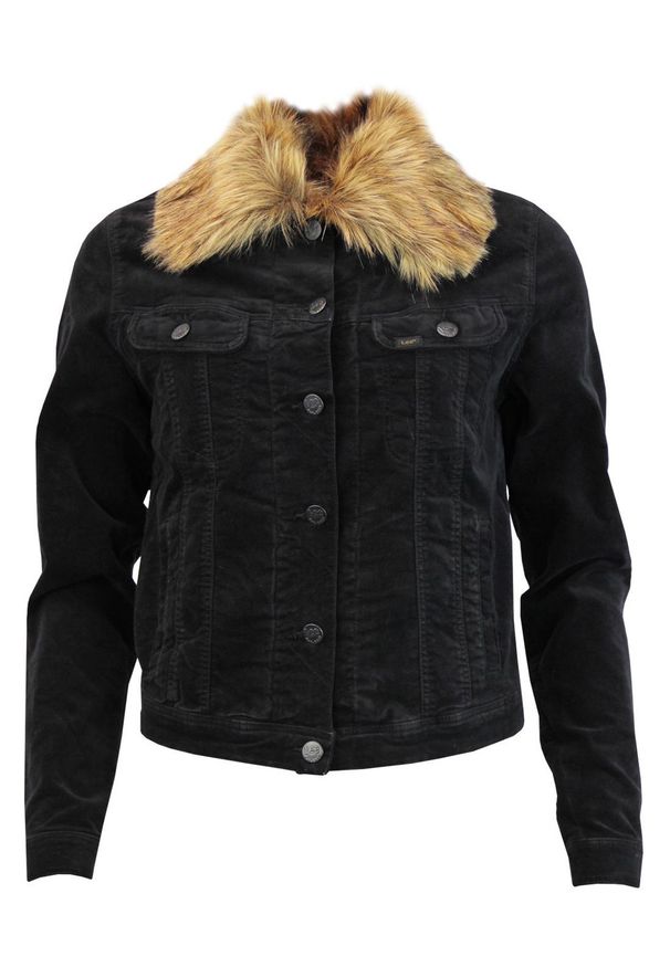 Lee - LEE RIDER JACKET DAMSKA KURTKA SZTRUKSOWA BLACK L58ZLP01. Materiał: sztruks