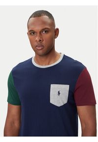 Polo Ralph Lauren T-Shirt 710849543003 Granatowy Custom Slim Fit. Typ kołnierza: polo. Kolor: niebieski. Materiał: bawełna #3