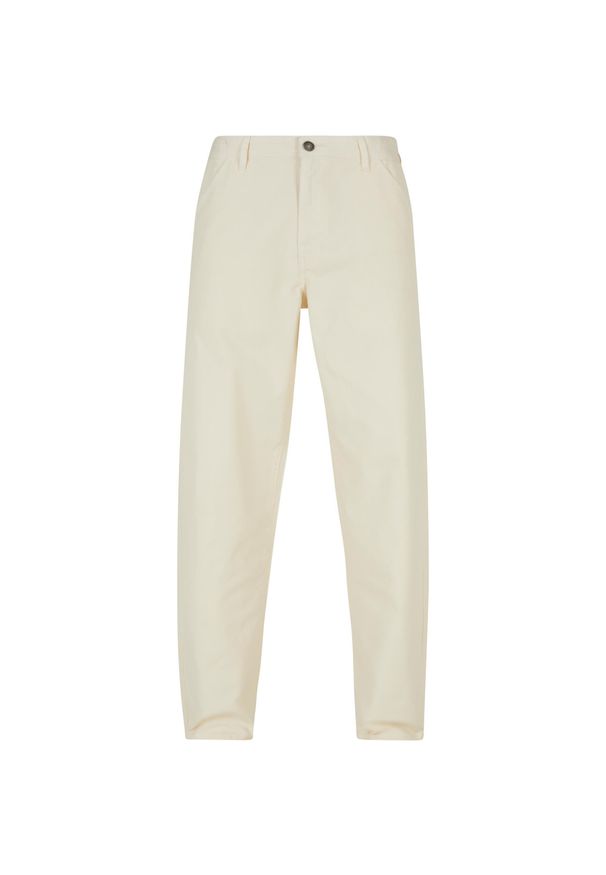 Spodnie z płótna Urban Classics. Kolor: biały