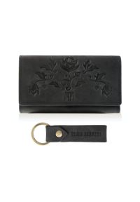 Zestaw prezentowy ZUP-95 skórzany PAOLO PERUZZI czarny. Kolor: czarny. Materiał: skóra #1