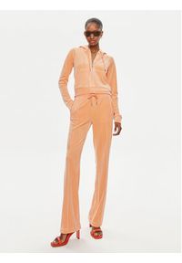 Juicy Couture Spodnie dresowe Tina JCAPW045 Pomarańczowy Regular Fit. Kolor: pomarańczowy. Materiał: syntetyk