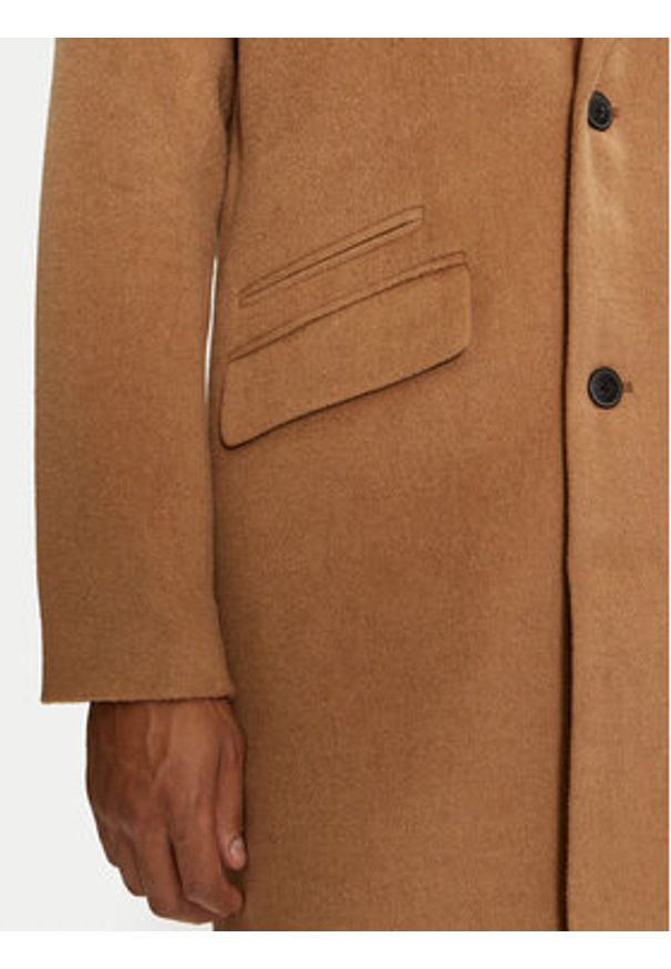 Jack & Jones Płaszcz przejściowy Hays 12258389 Beżowy Regular Fit. Kolor: beżowy. Materiał: syntetyk