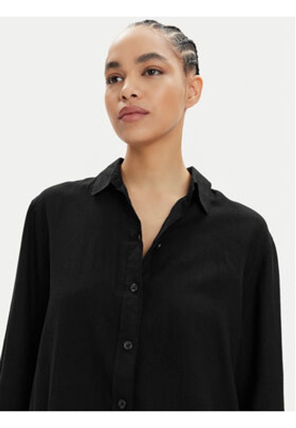 Vero Moda Koszula Linn 10305085 Czarny Relaxed Fit. Kolor: czarny. Materiał: wiskoza