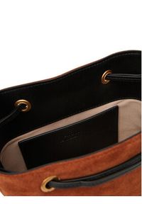 Pinko - PINKO Torebka Secchiello Mini PE 25 PLTT 104303 A2CC Brązowy. Kolor: brązowy. Materiał: skórzane, zamszowe #4