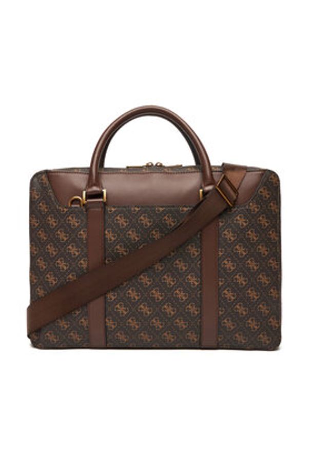 Guess Torba na laptopa Vezzola Smart HMEVZL P3138 Brązowy. Kolor: brązowy. Materiał: skóra