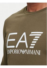 EA7 Emporio Armani Bluza 7M002278 AF22266 U6198 Brązowy jasny Regular Fit. Kolor: brązowy. Materiał: bawełna #5