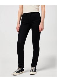 Wrangler - DAMSKIE SPODNIE SLIM RETRO BLACK 112352334. Styl: retro #1