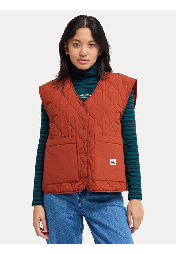 Quiksilver Bezrękawnik Kalong EQWJK03085 Czarny Boxy Fit. Kolor: czarny. Materiał: syntetyk. Długość rękawa: bez rękawów