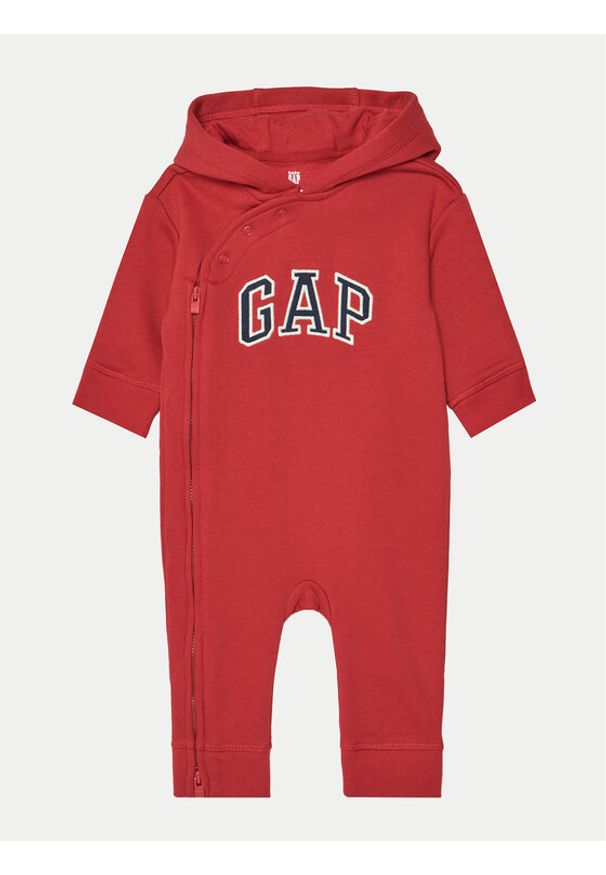 GAP - Gap Romper 627541-01 Czerwony. Kolor: czerwony. Materiał: bawełna