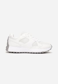 Born2be - Białe Sneakersy Cororane. Kolor: biały. Materiał: nubuk, syntetyk. Szerokość cholewki: normalna #2