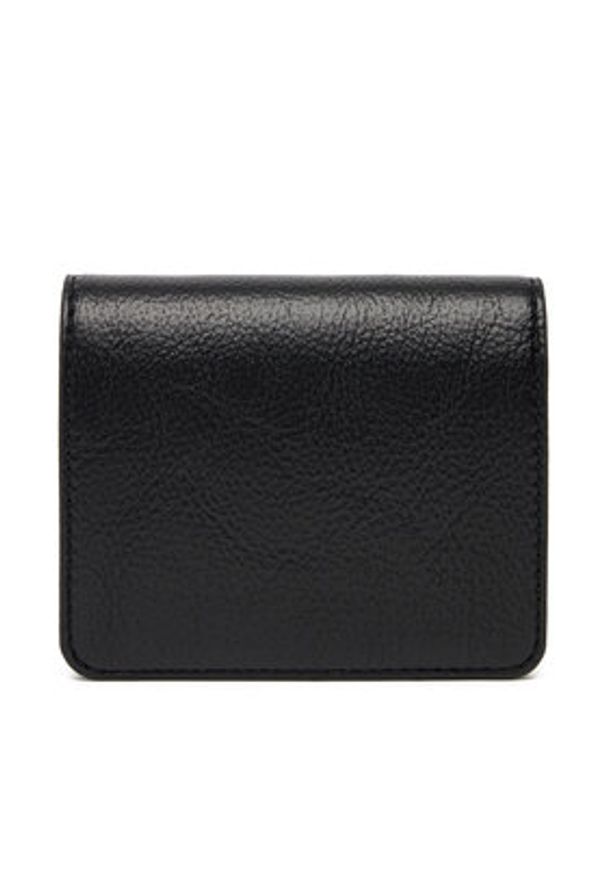 Love Moschino - LOVE MOSCHINO Mały Portfel Damski JC5604PP1NLI0000 Czarny. Kolor: czarny. Materiał: skóra