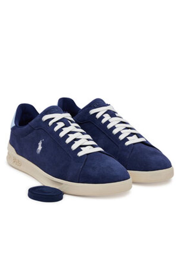Polo Ralph Lauren Sneakersy Heritage Court II 809960930003 Granatowy. Kolor: niebieski. Materiał: skóra, zamsz
